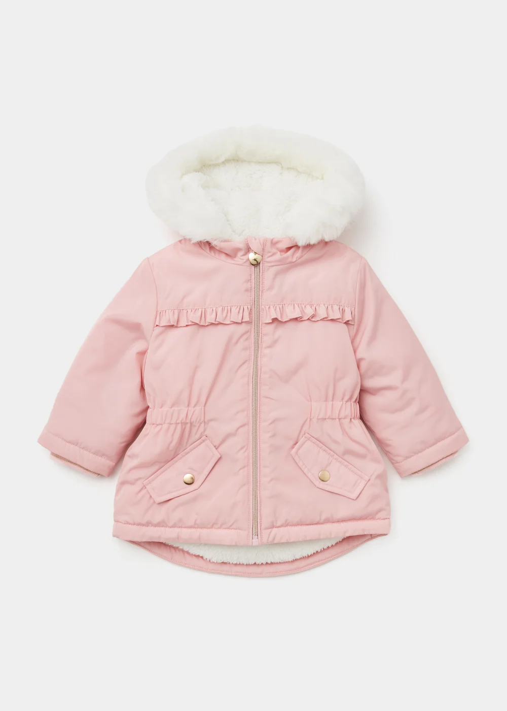 Girls Pink Parka Coat (9mths-6yrs) - 2-3 Yrs Image 1