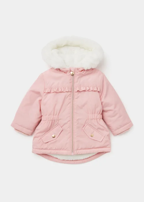 Girls Pink Parka Coat (9mths-6yrs) - 2-3 Yrs Image 1