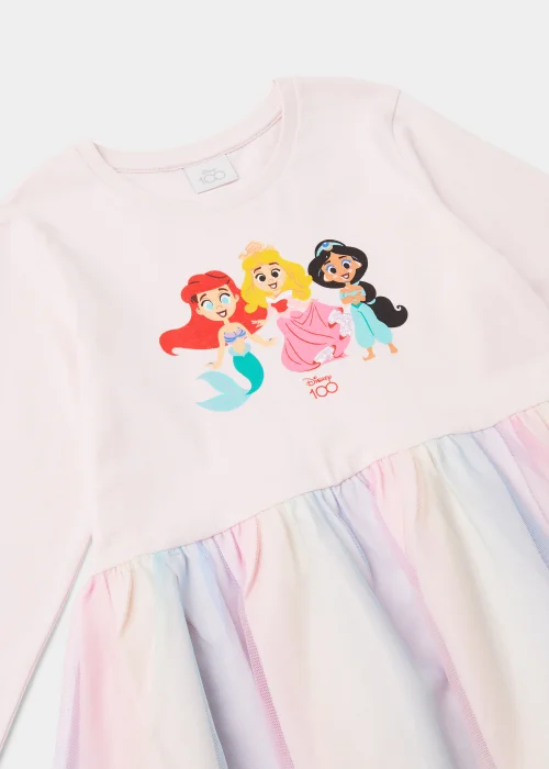Kids Multicoloured Disney Princess Mesh Dress (3-9yrs) - 3 Yrs Image 2