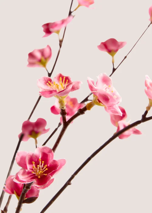 2 Pack Pink Blossom Stem (85cm) Image 2