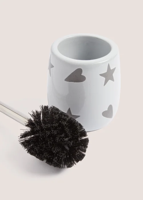 Heart & Star Toilet Brush Image 2