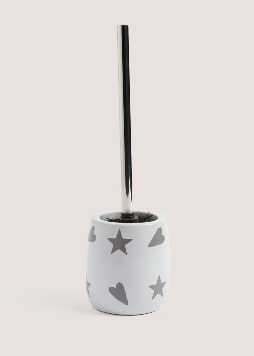 Heart & Star Toilet Brush Image 1