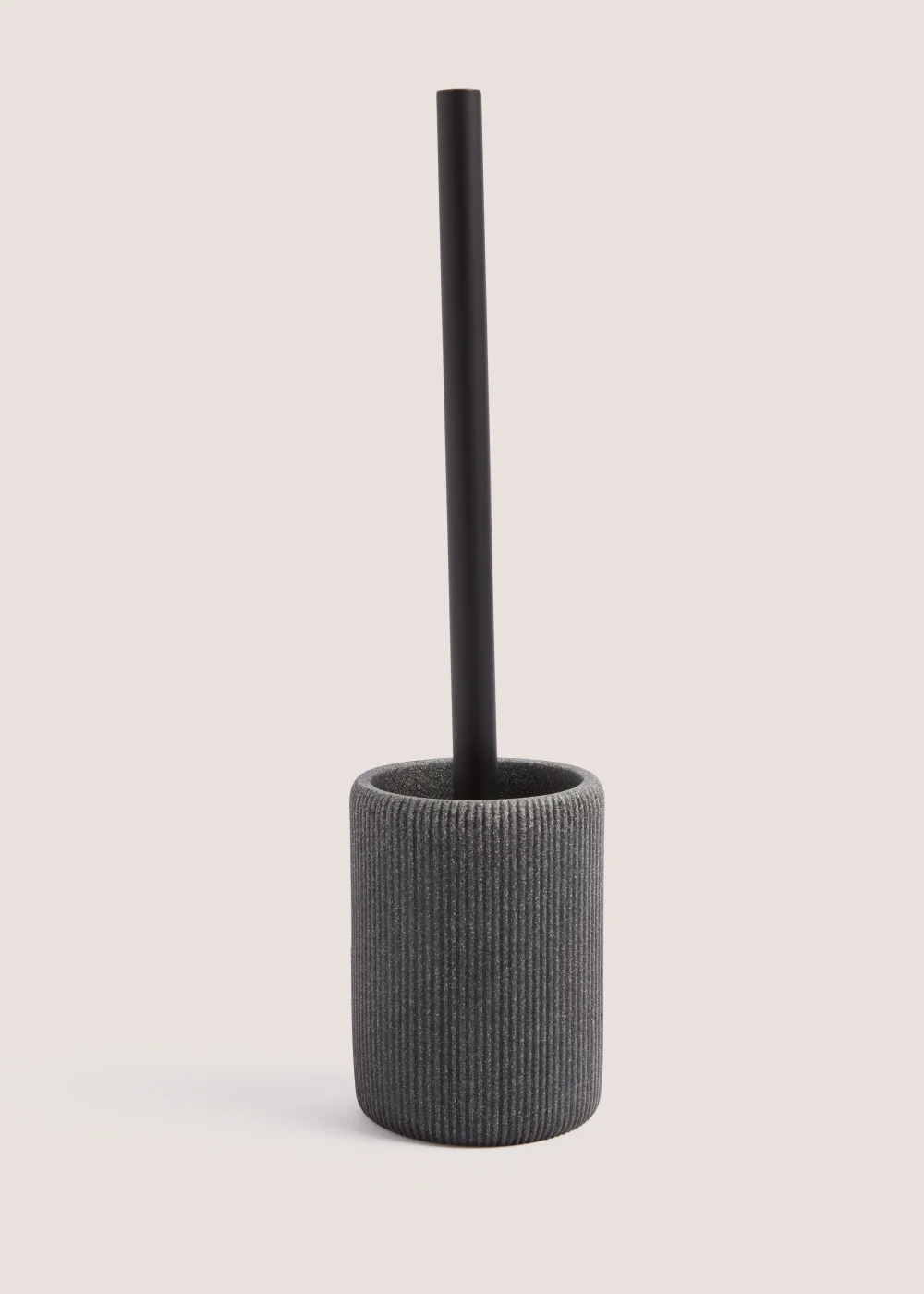 Grey Resin Toilet Brush Image 1