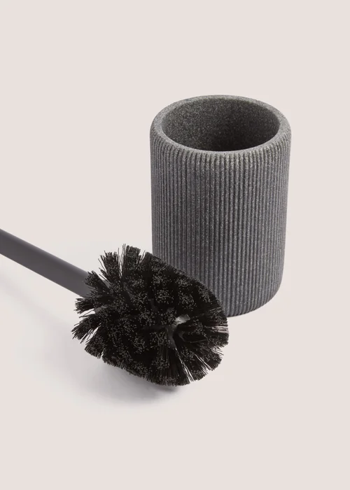 Grey Resin Toilet Brush Image 2