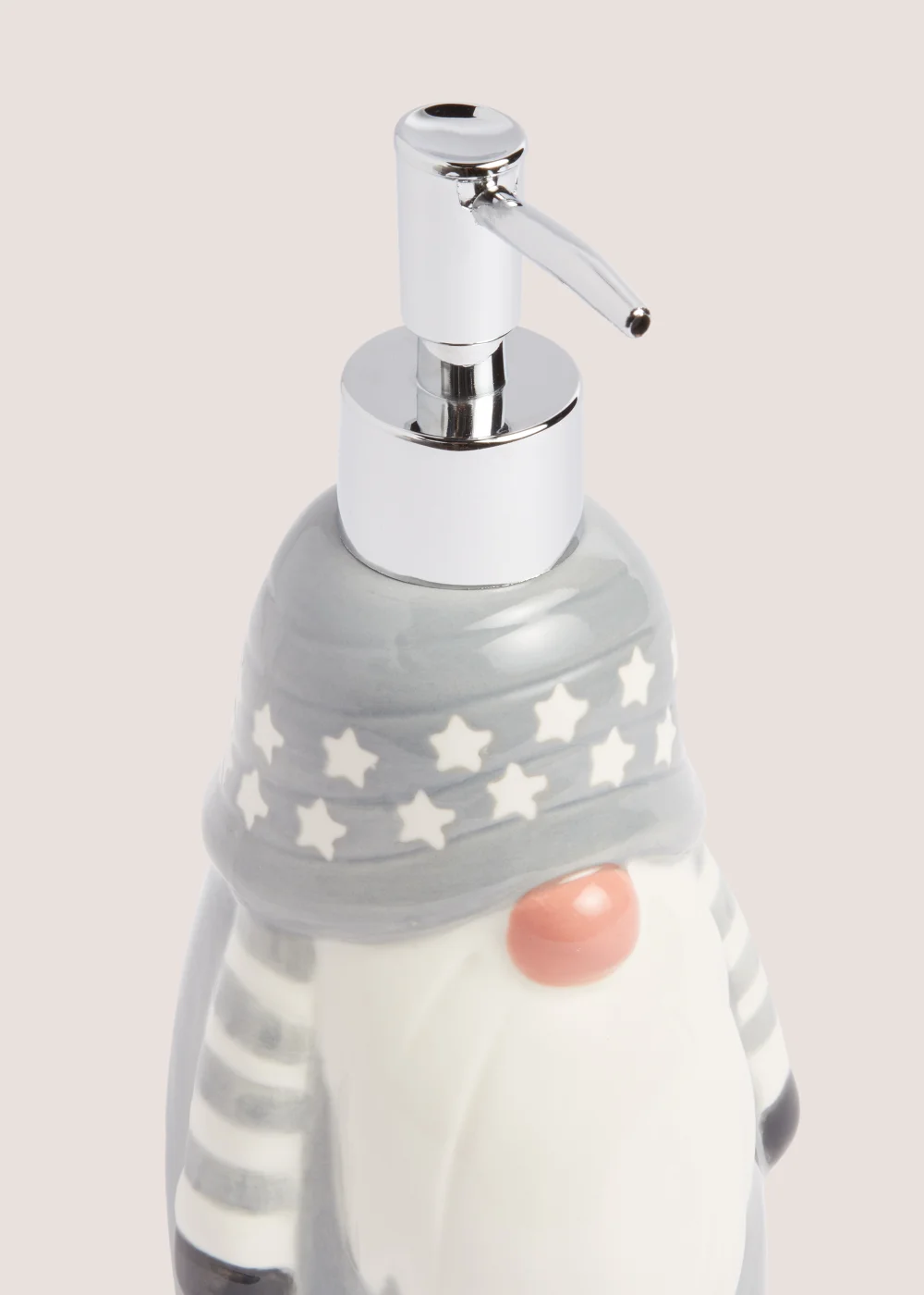 Grey Christmas Gonk Soap Dispenser Image 2