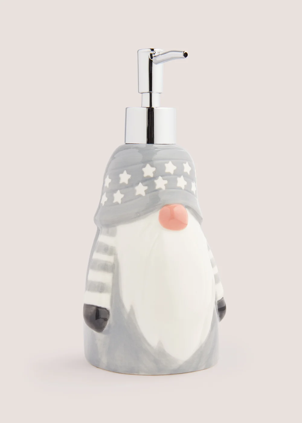 Grey Christmas Gonk Soap Dispenser Image 1