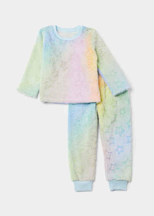 Girls Multicoloured Rainbow Bundle Pyjama Set (9mths-5yrs) - Age 9 - 12 Months Image 2