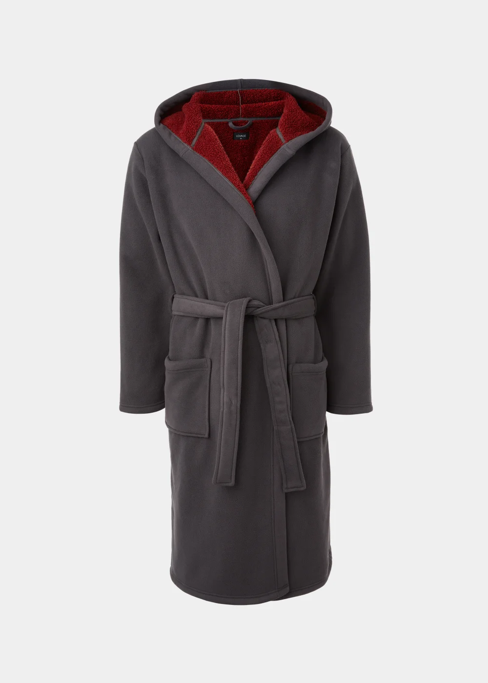 Grey Bonded Dressing Gown - Small Image 4