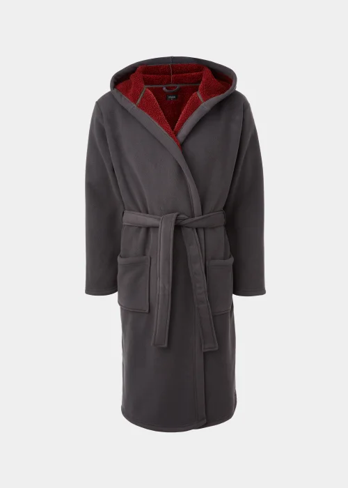 Grey Bonded Dressing Gown - Small Image 4