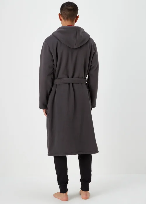 Grey Bonded Dressing Gown - Small Image 2