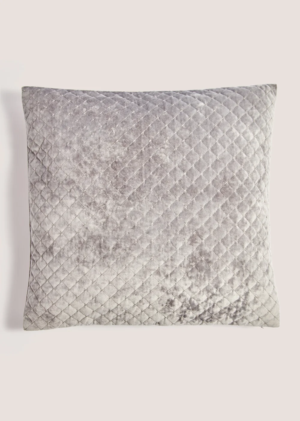 Grey Cross Stitch Cushion Image 1