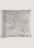 Grey Cross Stitch Cushion Image 1