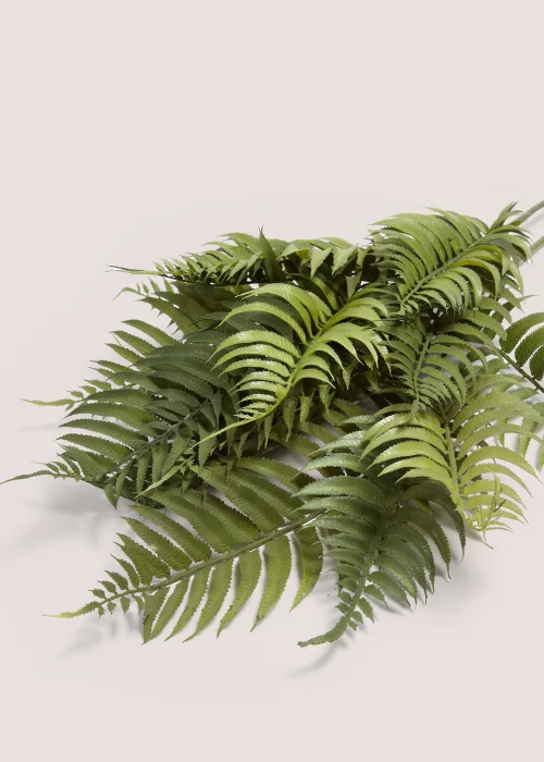 2 Pack Green Fern Single Stems (85cm) Image 2