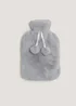 Grey Faux Fur Hot Water Bottle (1500ml) Image 1