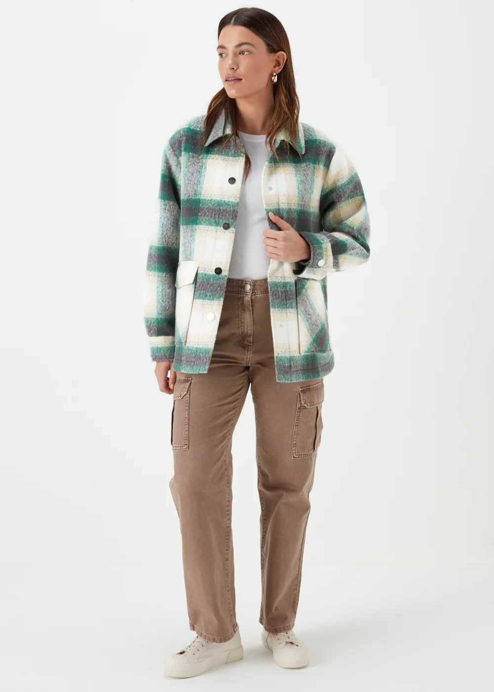 Green Check Shacket - 8 Image 1