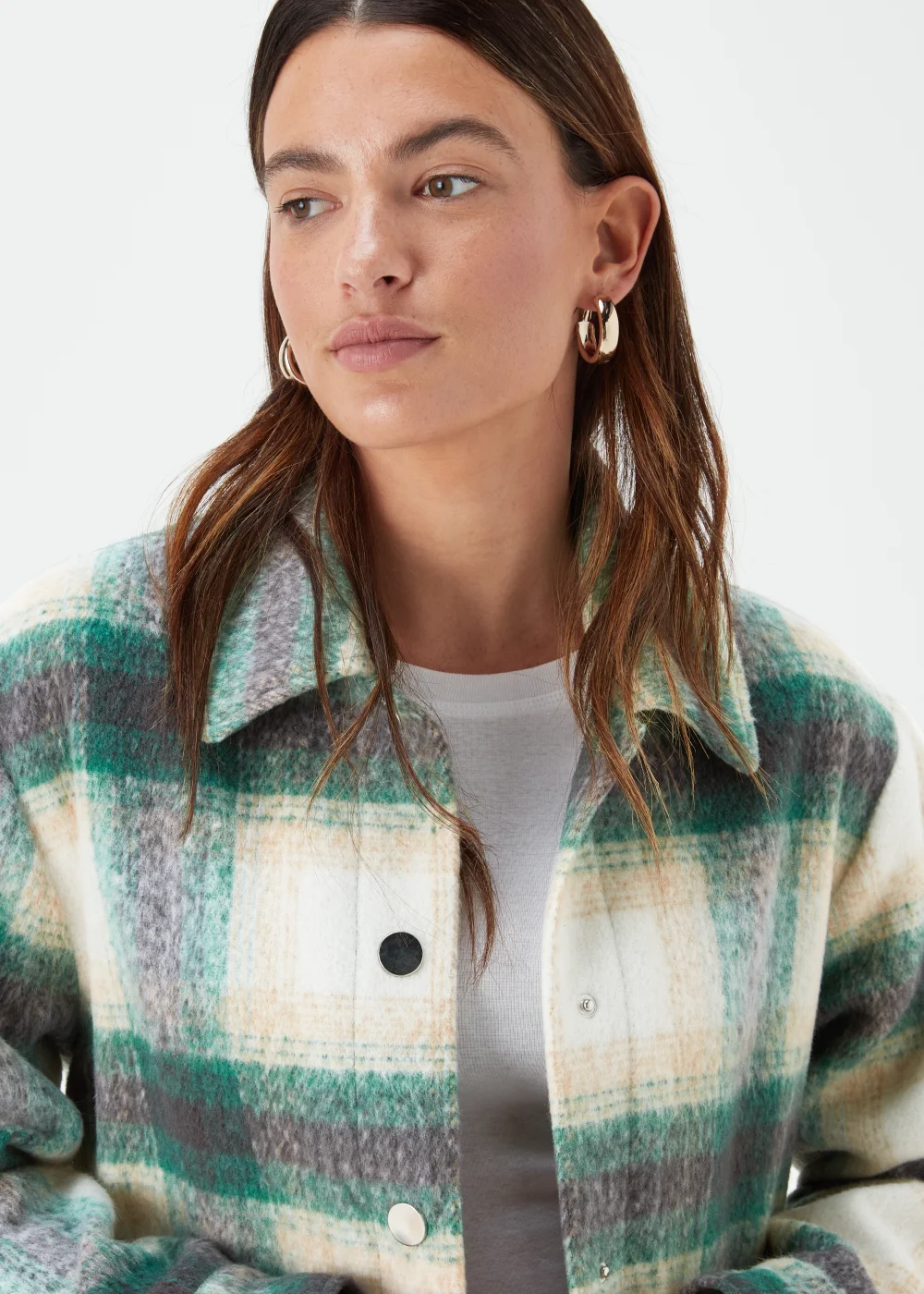 Green Check Shacket - 8 Image 3