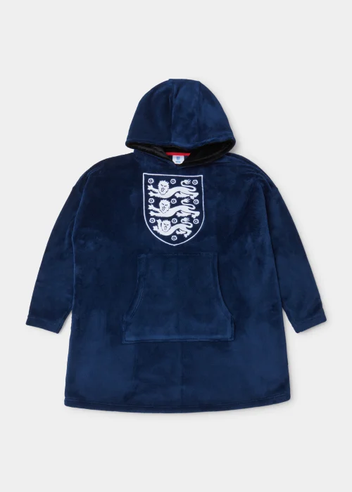 Kids Blue England Football Snuggle Hoodie - Age 4 - 6 Years Image 1