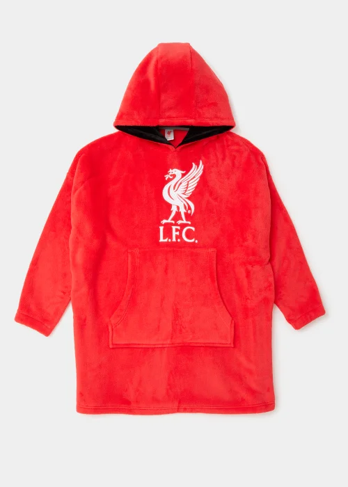 Kids Red Liverpool Football Snuggle Hoodie (4-13yrs) - Age 4 - 6 Years Image 1