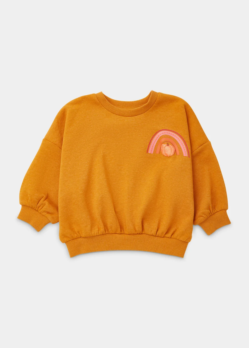Kids Ochre Pumpkin Sweatshirt (9mths-6yrs) - 1-1.5 Yrs Image 1