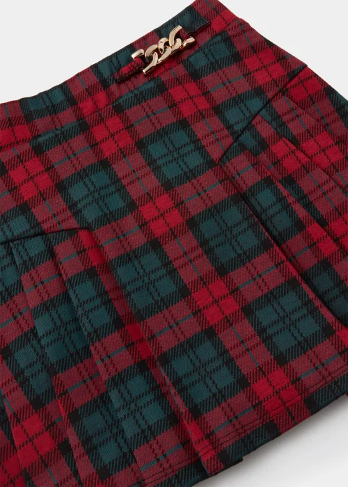 Girls Multicoloured Check Kilt Skirt (4-13yrs) - Age 4 Years Image 2