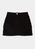 Girls Black Cargo Cord Skirt (4-13yrs) - Age 4 Years Image 1