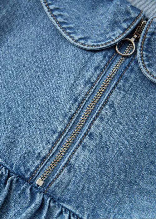 Girls Tiered Denim Dress (4-13yrs) - 4 Yrs Image 2