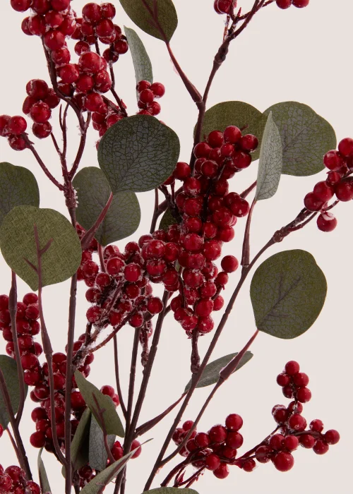 Berries in Gold Vase (27cm x 55cm) Image 2