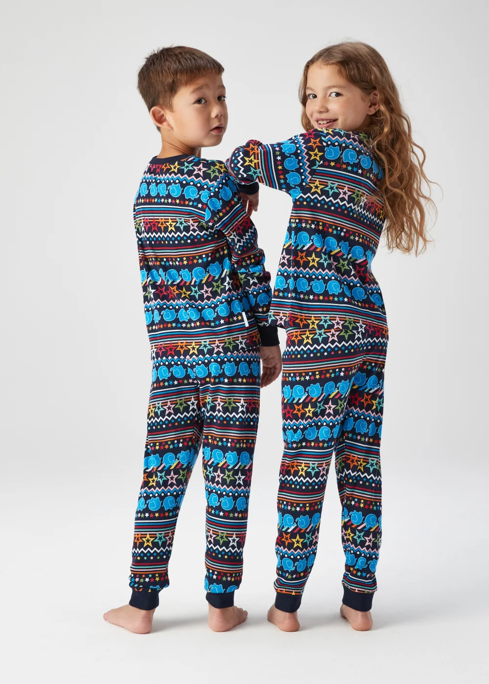 Kids Alder Hey Navy Jersey Pyjama Set (2-13yrs) - 2 - 3 Year Image 2