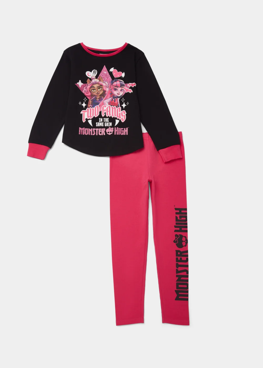 Kids Monster High Pyjama Set (3-9yrs) - Age 3 Years Image 1