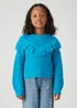 Girls Blue Fringe Jumper (4-13yrs) - 4 Yrs Image 1
