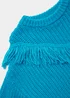 Girls Blue Fringe Jumper (4-13yrs) - 4 Yrs Image 6