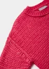 Girls Pink Two Tone Jumper (4-13yrs) - Age 4 Years Image 2