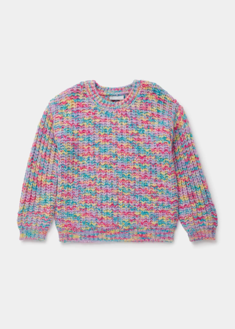 Girls Multicoloured Twisted Yarn Jumper (4-13yrs) - Age 4 Years Image 1