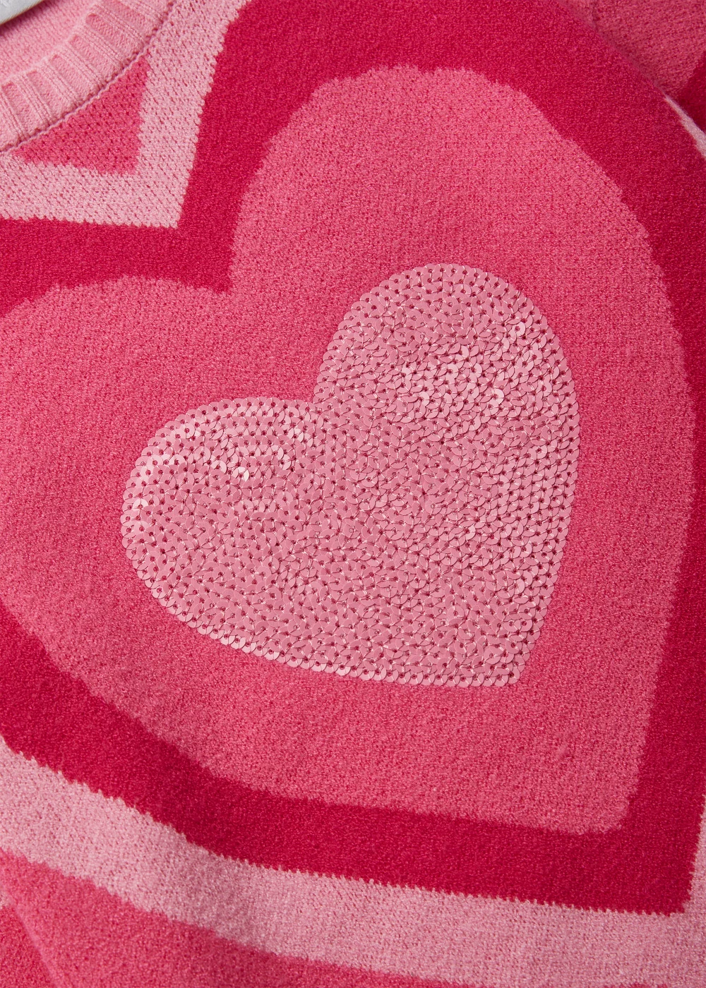 Girls Pink Heart Jumper (4-13yrs) - 4 Yrs Image 2