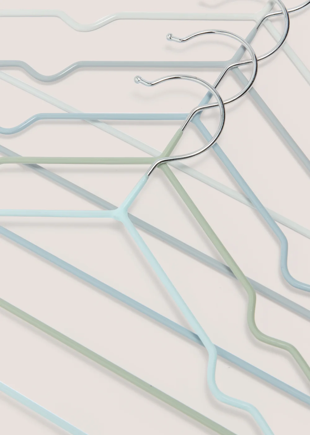 Kids 5 Pack Blue Wire Hangers Image 2