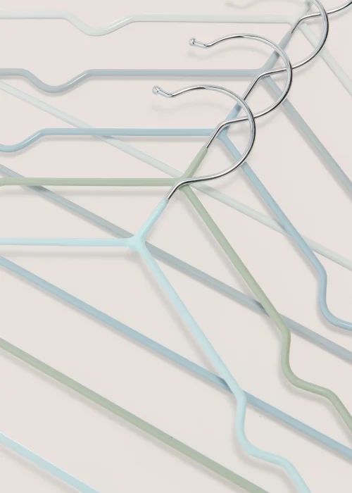 Kids 5 Pack Blue Wire Hangers Image 2