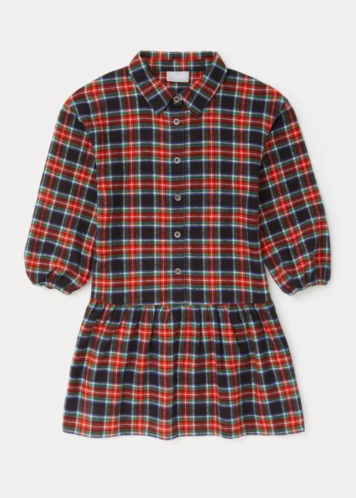 Girls Red Check Shirt Dress (4-13yrs) - 4 Yrs Image 1