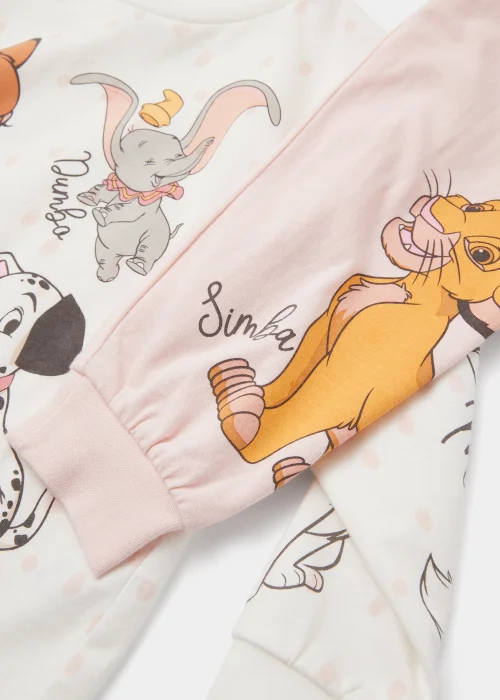Kids Cream & Pink Disney Classics Pyjama Set (9mths-7yrs) - Age 18 - 23 Months Image 2