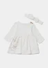 Baby White Disney Dumbo Dress & Headband Set (Newborn-12mths) - Newborn Image 1