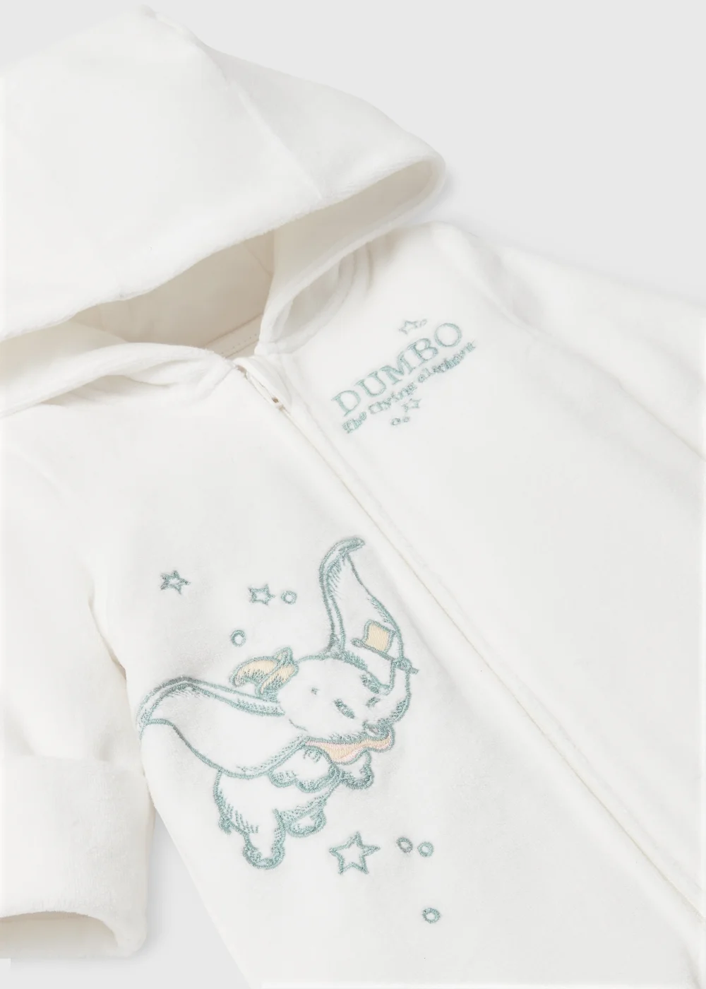 Baby White Dumbo Print Pram Suit (Newborn-18mths) - 0-3 months Image 2