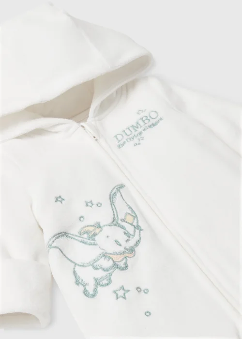 Baby White Dumbo Print Pram Suit (Newborn-18mths) - 0-3 months Image 2