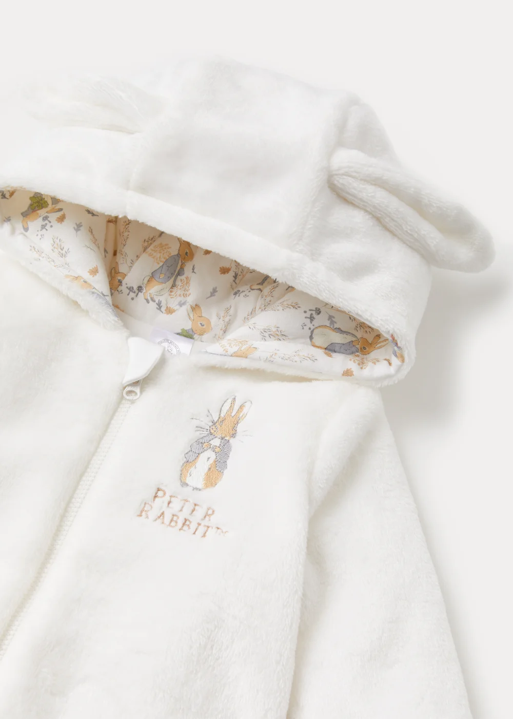 Baby Cream Peter Rabbit Pramsuit (Newborn-18mths) - 0-3 months Image 2