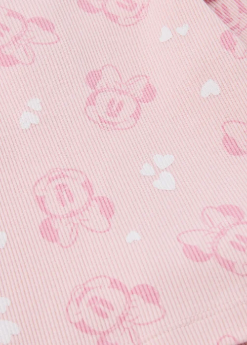 Baby Pink Minnie Mouse Long Sleeve T-Shirt & Leggings Set (Newborn-12mths) - Newborn Image 2