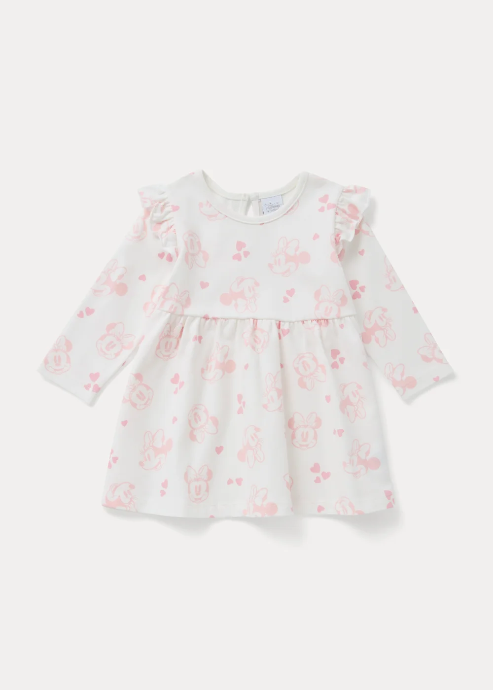 Baby Cream Minnie Mouse Print Dress (Newborn-12mths) - 0-3 months Image 1