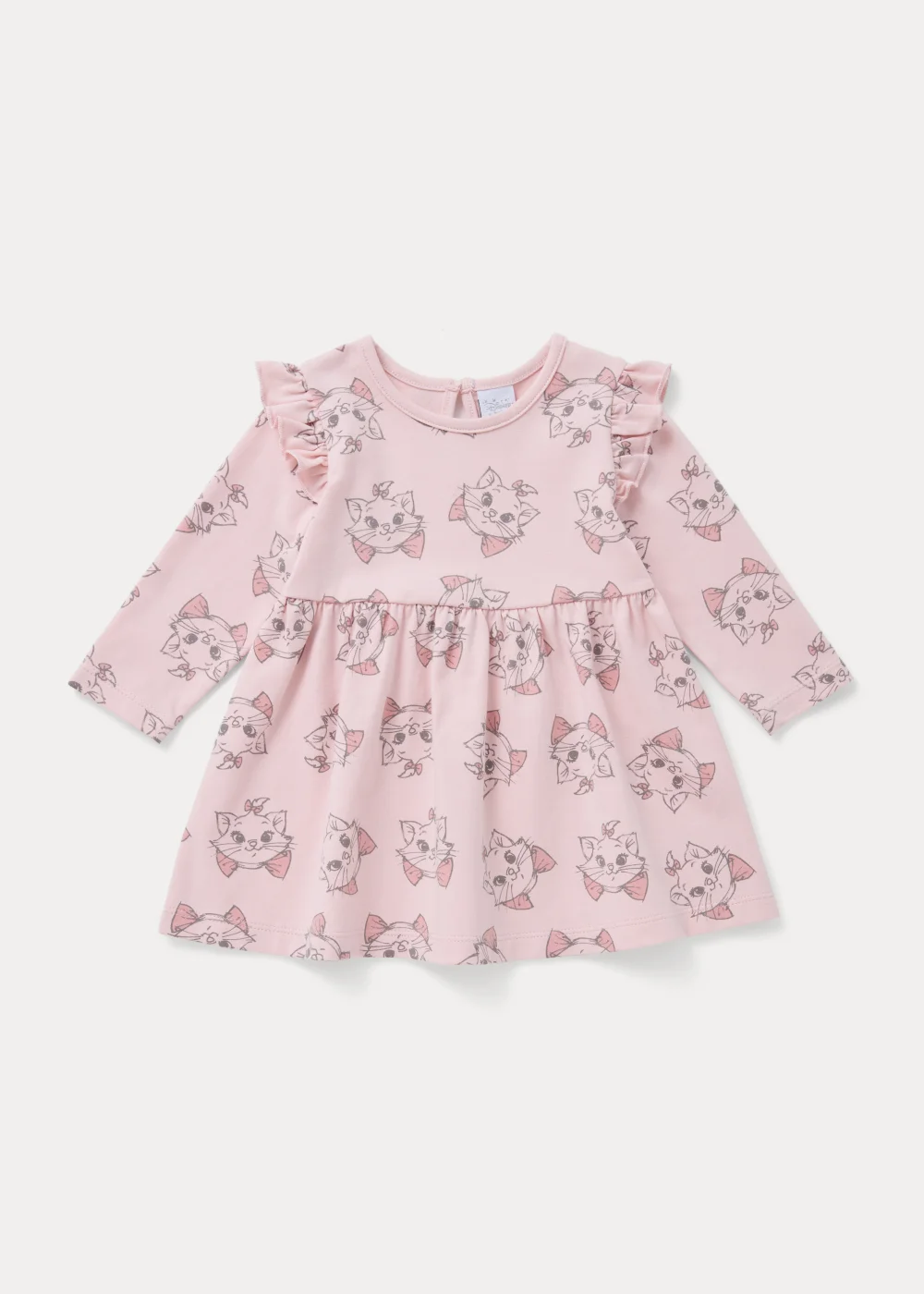 Baby Pink Marie Long Sleeve Dress (Newborn-12mths) - Newborn Image 1