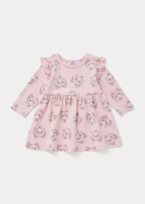 Baby Pink Marie Long Sleeve Dress (Newborn-12mths) - Newborn Image 1