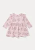 Baby Pink Marie Long Sleeve Dress (Newborn-12mths) - Newborn Image 1