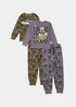 Kids 2 Pack Star Wars Mandalorian Pyjama Sets (4-13yrs) - Age 4 Years Image 1
