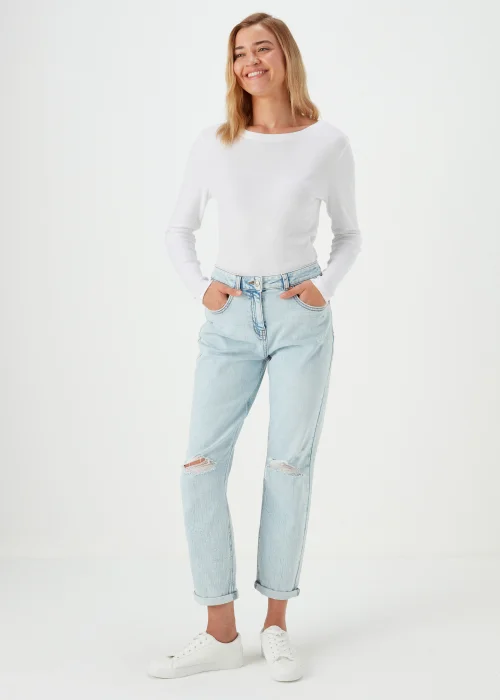 White Long Sleeve T-Shirt - 8 Image 1