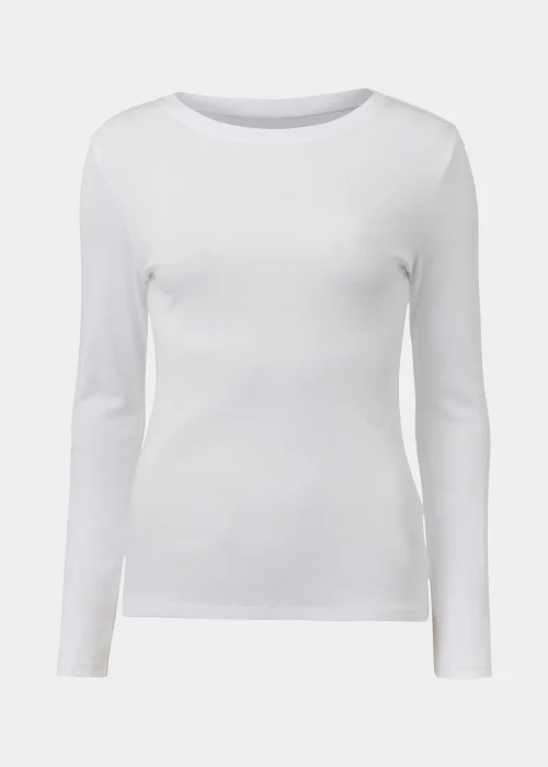 White Long Sleeve T-Shirt - 8 Image 5